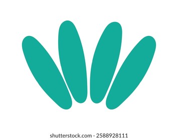 Geometric Shape fan artistic abstract modern composition