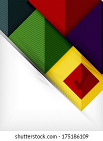 Geometric shape flat abstract background. Blank infographic background design