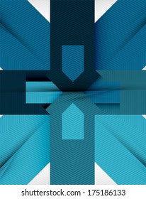 Geometric shape flat abstract background. Blank infographic background
