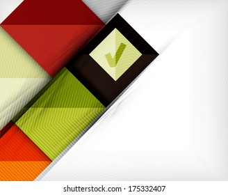 Geometric shape flat abstract background. Blank infographic background