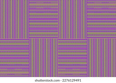 Forma geométrica forma un patrón de tejido de rayas clásico,diseño de arte de moda