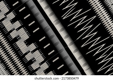 Geometric shape form a pattern on background,striped fabric,fashion art design