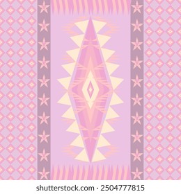 Geometric shape form a pattern in pastel tone .beautiful striped