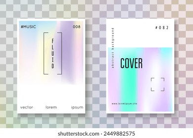 Geometric Shape. Graphic Design. Pastel Effect. Violet Neon Cover. Hologram Texture. Isolated Retro Template. Pearlescent Presentation. Purple Geometric Shape