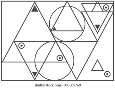 Geometric shape, graphics design template, Sacred Geometry.