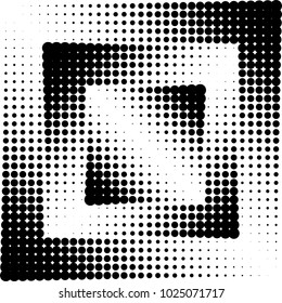 Geometric Shape Halftone Vector Illustration