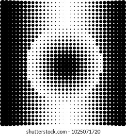 Geometric Shape Halftone Vector Illustration