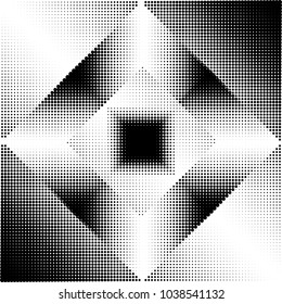 Geometric Shape Halftone Vector Illustration