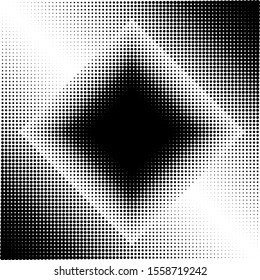 Geometric Shape Halftone Vector Illustration