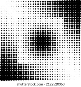 Geometric Shape Halftone Vector Illustration