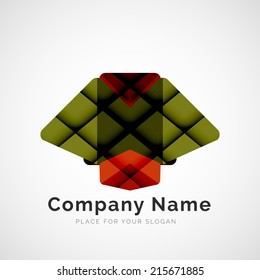 Geometric shape icon, company logo design