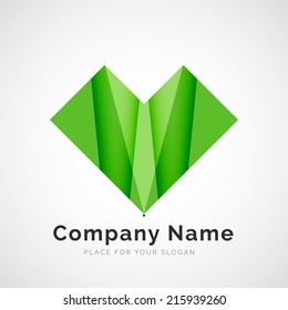 Geometric shape icon, company logo design