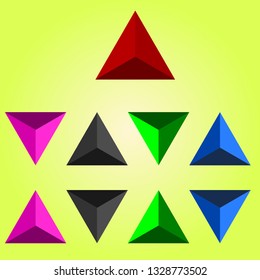 Geometric shape icon Three-dimensional guards.impossible