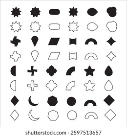 Geometric Shape Icons for Websites, Apps, and Presentations