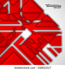 Geometric shape illustration, abstract vector background eps10