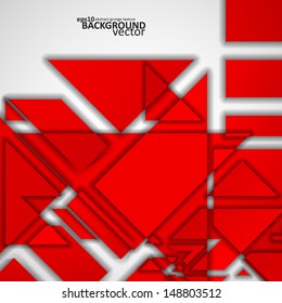 Geometric shape illustration, abstract vector background eps10