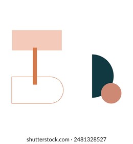 Ilustración de forma geométrica elemento de Vector recolorable