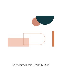 Geometrische Form Illustration farbige Vektorgrafik Element