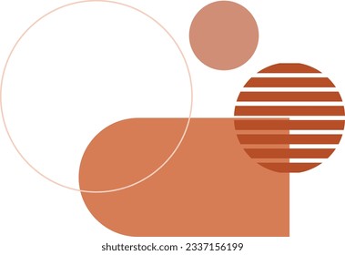 Geometric shape illustration vector element