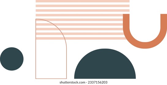 Geometric shape illustration vector element