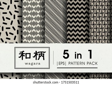 Geometrische Form, japanisches Muster, japanischer Hintergrund, japanisches Muster, Tessellationsmuster