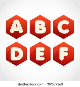 geometric shape letter logo or icon with shade. vector illustration