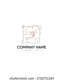 Geometric shape with letter type Y logo template, Vector logo for business and company identity  