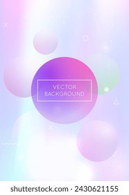 Geometric Shape. Light Poster. Retro Pearlescent Template. Minimalist Design. Modern Texture. Motion Dots. Vibrant Flyer. Violet Soft Fluid. Blue Geometric Shape