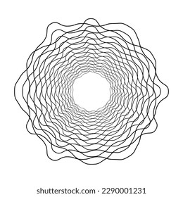 geometric shape with lines on white background