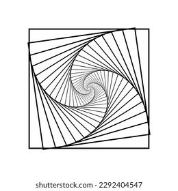 geometric shape with lines on white background