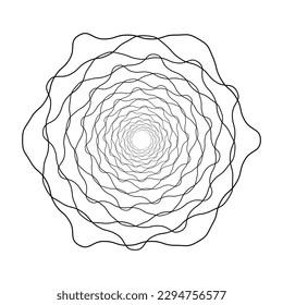 geometric shape with lines on white background