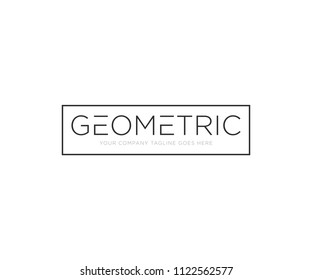 Geometric Shape Logo Design Template Vector