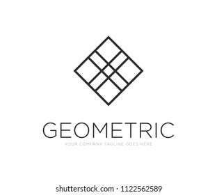 Geometric Shape Logo Design Template Vector