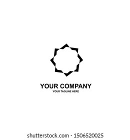 Geometric Shape Logo Design Template Vector - Vector