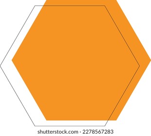 Forma geométrica. Lozenge, forma de octógono geométrico de 6 lados. Perfecto para crear banners y diseñar proyectos para medios sociales.