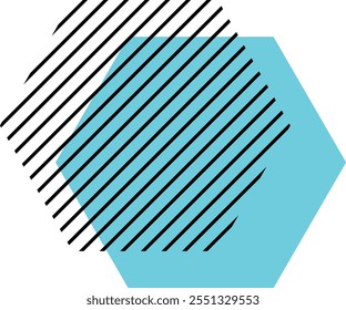Geometric Shape in Memphis Design Concept. Vector Illustration.
