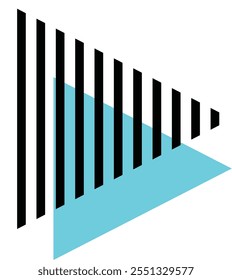 Geometric Shape in Memphis Design Concept. Vector Illustration.