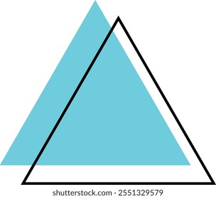 Geometric Shape in Memphis Design Concept. Vector Illustration.