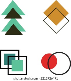 Forma geométrica. Diseño de Memphis, elementos retro para web, vintage, publicidad, banner comercial, afiche.