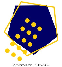 Geometric shape memphis vector element