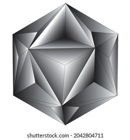 Geometric shape modern 3D design 