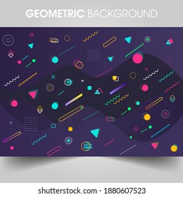 Geometric shape of modern background cover design. Use for poster, artwork, template design, ad, print. illustration vector eps10