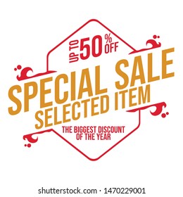 Geometric shape of modern banner of special offer sale tag discount symbol retail sticker sign price isolated in white background - Image