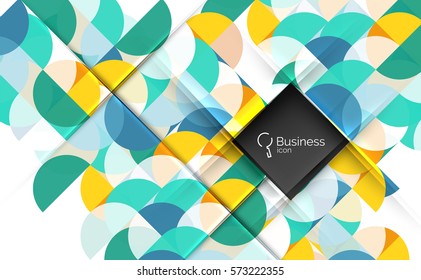 Geometric shape on white vector. Vector template background for workflow layout, diagram, number options or web design