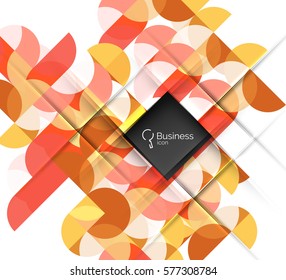 Geometric shape on white vector. Vector template background for workflow layout, diagram, number options or web design