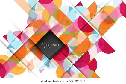 Geometric shape on white vector. Vector template background for workflow layout, diagram, number options or web design