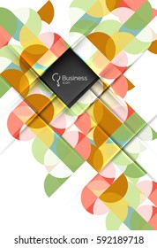 Geometric shape on white vector. Vector template background for workflow layout, diagram, number options or web design