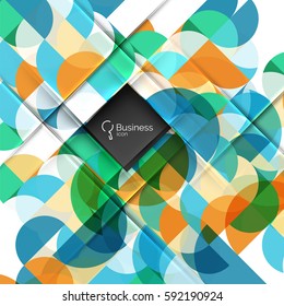 Geometric shape on white vector. Vector template background for workflow layout, diagram, number options or web design