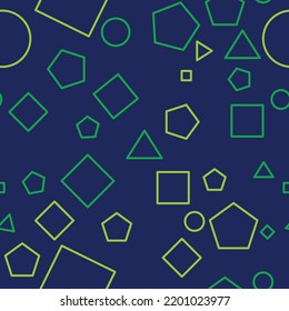 Geometric Shape Ornament fabric Seamless Patterns, suitable for T-shirt backdrop and wallpaper