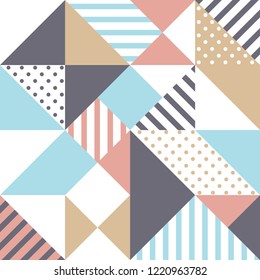 Geometric shape ornament. Modern stylish texture.
